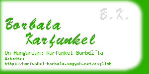 borbala karfunkel business card